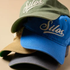 Silos Distressed Olive Baseball Hat