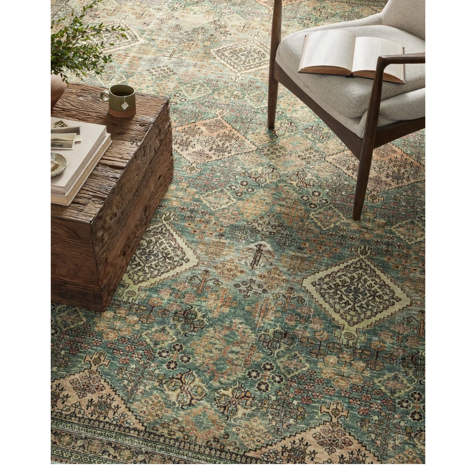 Sinclair Turquoise Multi Rug