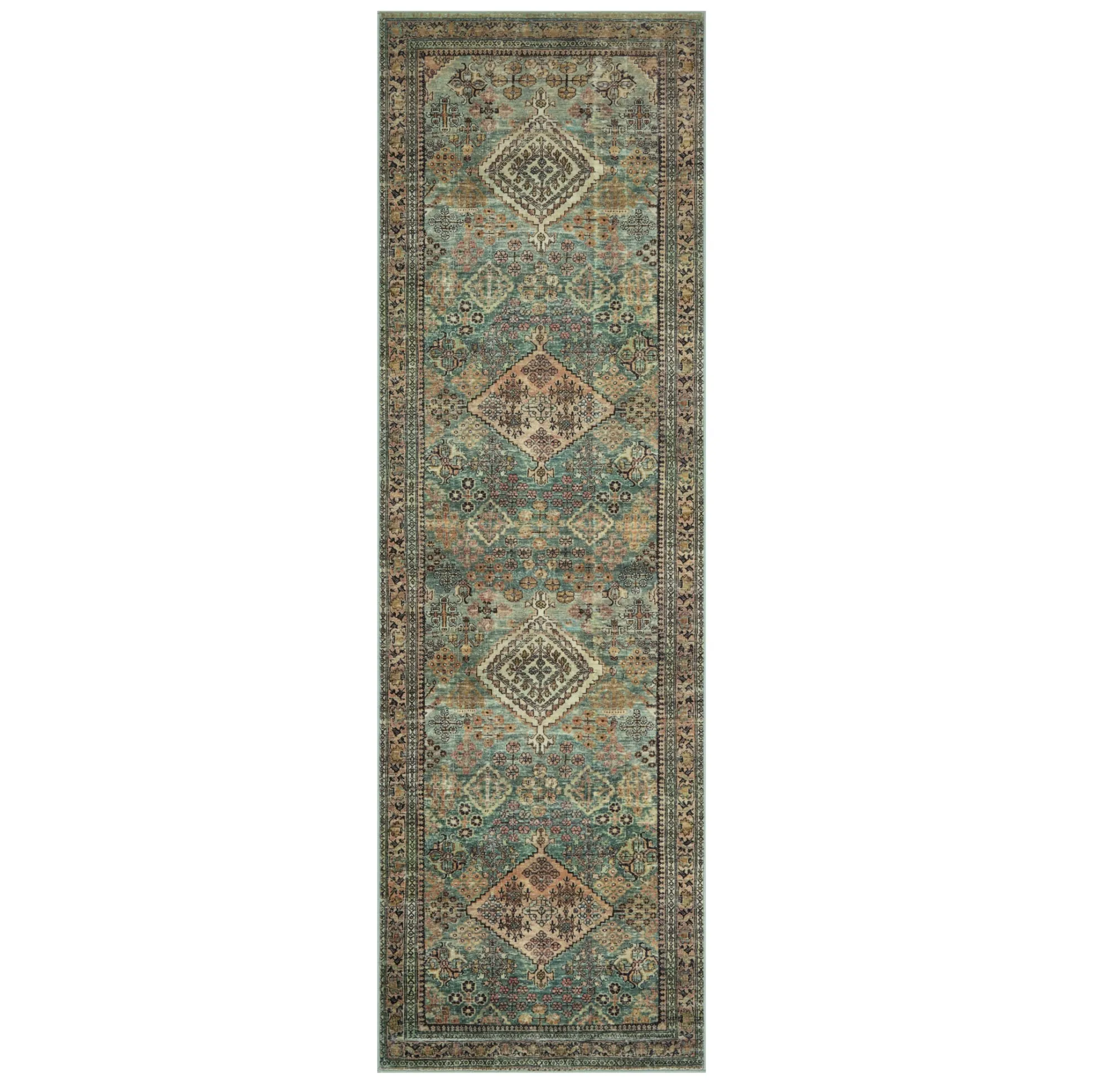 Sinclair Turquoise Multi Rug