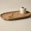Small Brigitte Fluted Edge Wood Tray