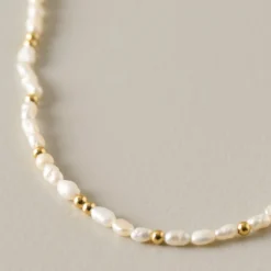 Small Golden Hour Pearl Necklace