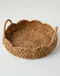 Solene Woven Scalloped Tray