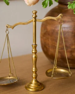 Solid Brass Bookshelf Scale
