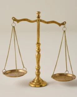 Solid Brass Bookshelf Scale