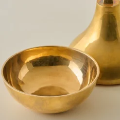 Solid Brass Pear Trinket Box