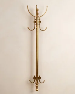 Solid Brass Vertical Coat Rack