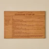 Sourdough Starter Wooden Recipe Card