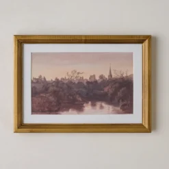 Steeple On the Water Framed Print