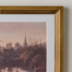 Steeple On the Water Framed Print