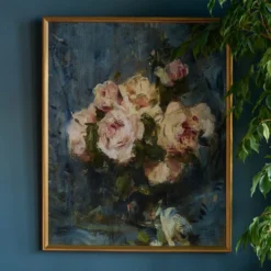 Still Life with Roses in a Glass Vase