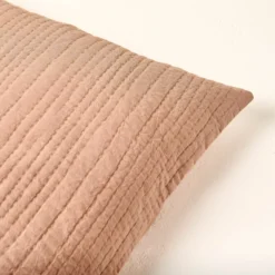 Stonewashed Pebbled Quilt Pillow Sham - Desert Clay