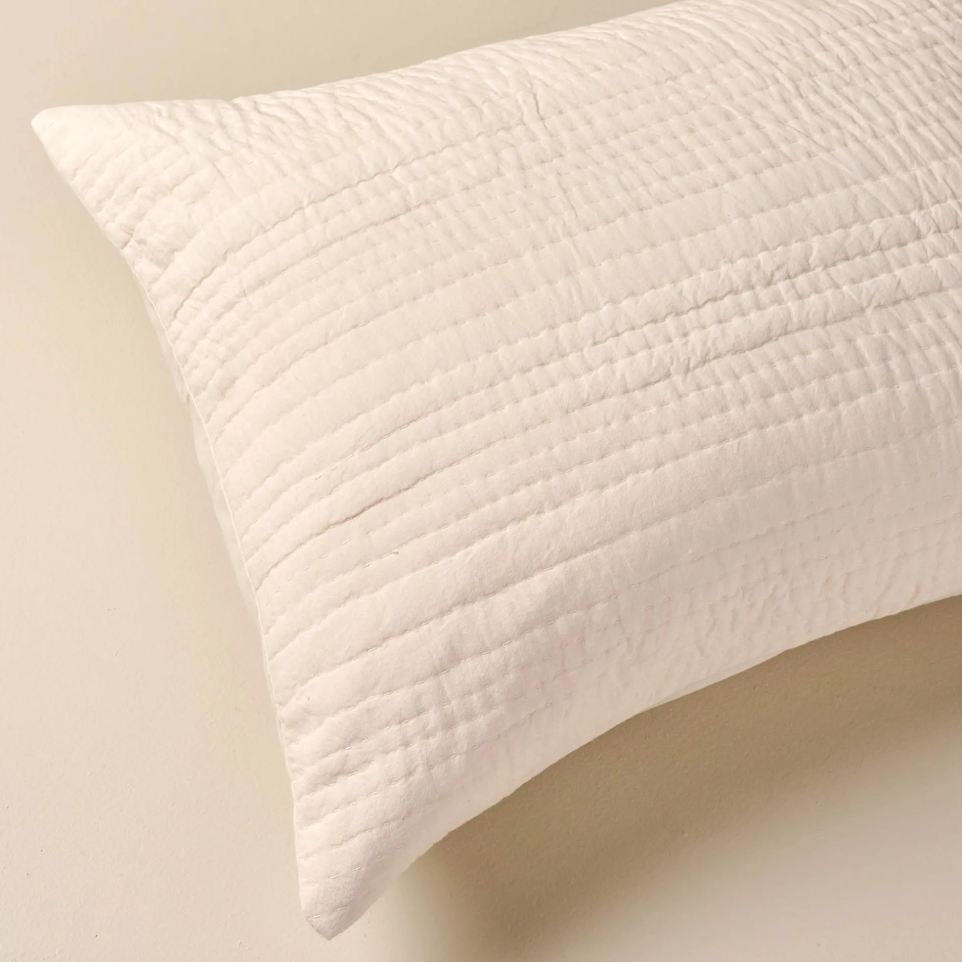 Stonewashed Pebbled Quilt Pillow Sham - Whitecap Grey