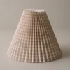 Tan Gingham Lamp Shade