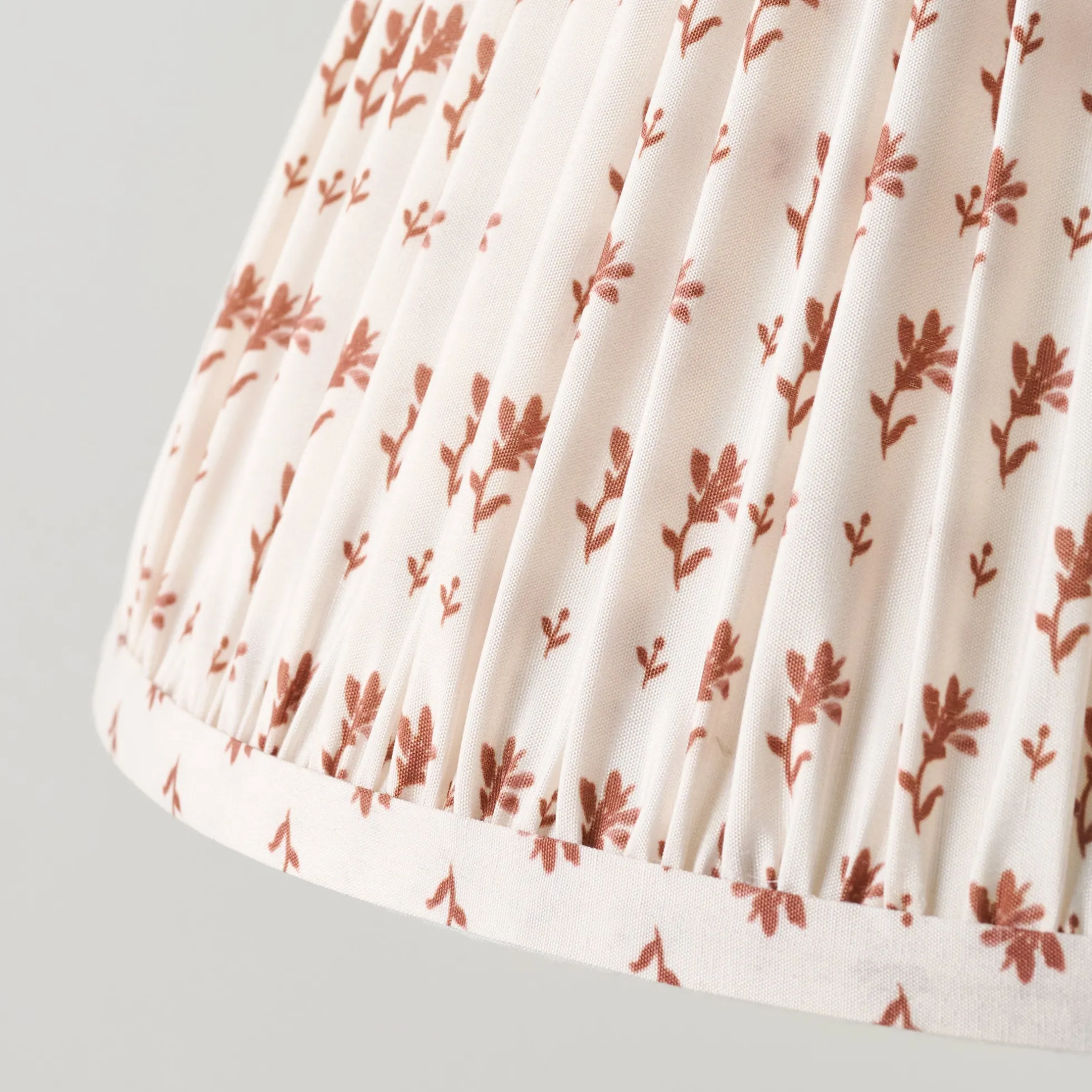 Taupe Blockprint Shade