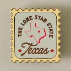 Texas Postage Stamp Enamel Magnet