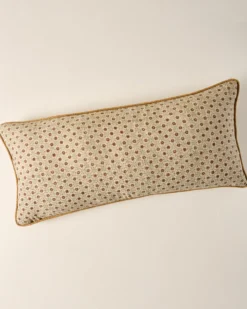 Thea Clay Block Print Large Lumbar Pillow