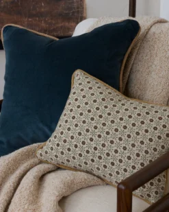 Thea Clay Block Print Pillow w/ insert, 12x16