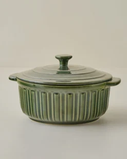 The Cottage Collection Forest Green Baking Dish with Lid