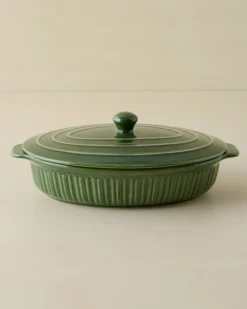 The Cottage Collection Forest Green Oval Baking Dish