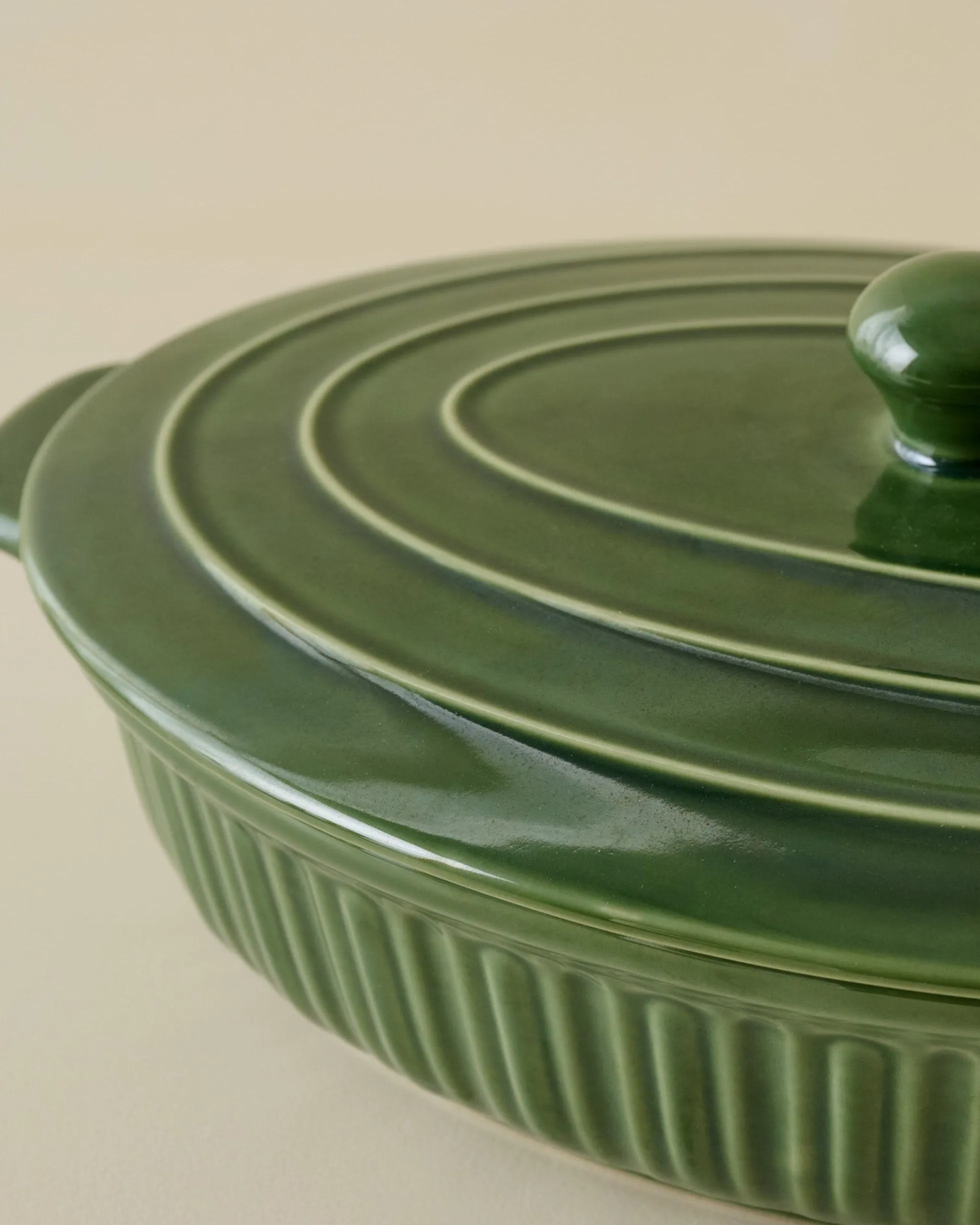 The Cottage Collection Forest Green Oval Baking Dish