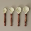The Cottage Collection Green Speckle Measuring Spoons