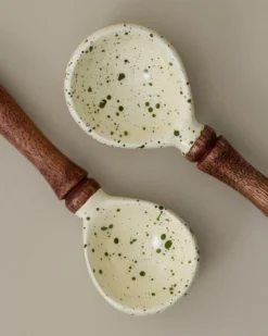 The Cottage Collection Green Speckle Measuring Spoons