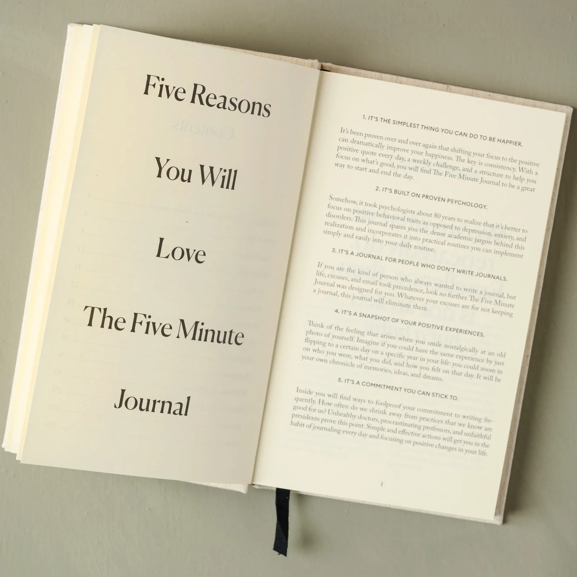 The Five Minute Journal