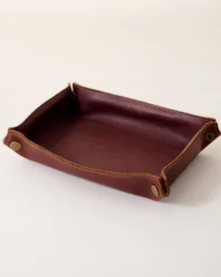 The Jetsetter Leather Valet Tray