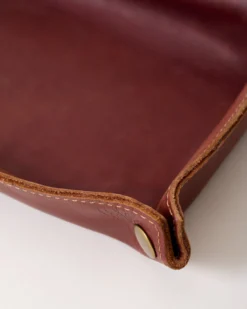 The Jetsetter Leather Valet Tray