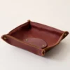 The Monticello Leather Valet Tray