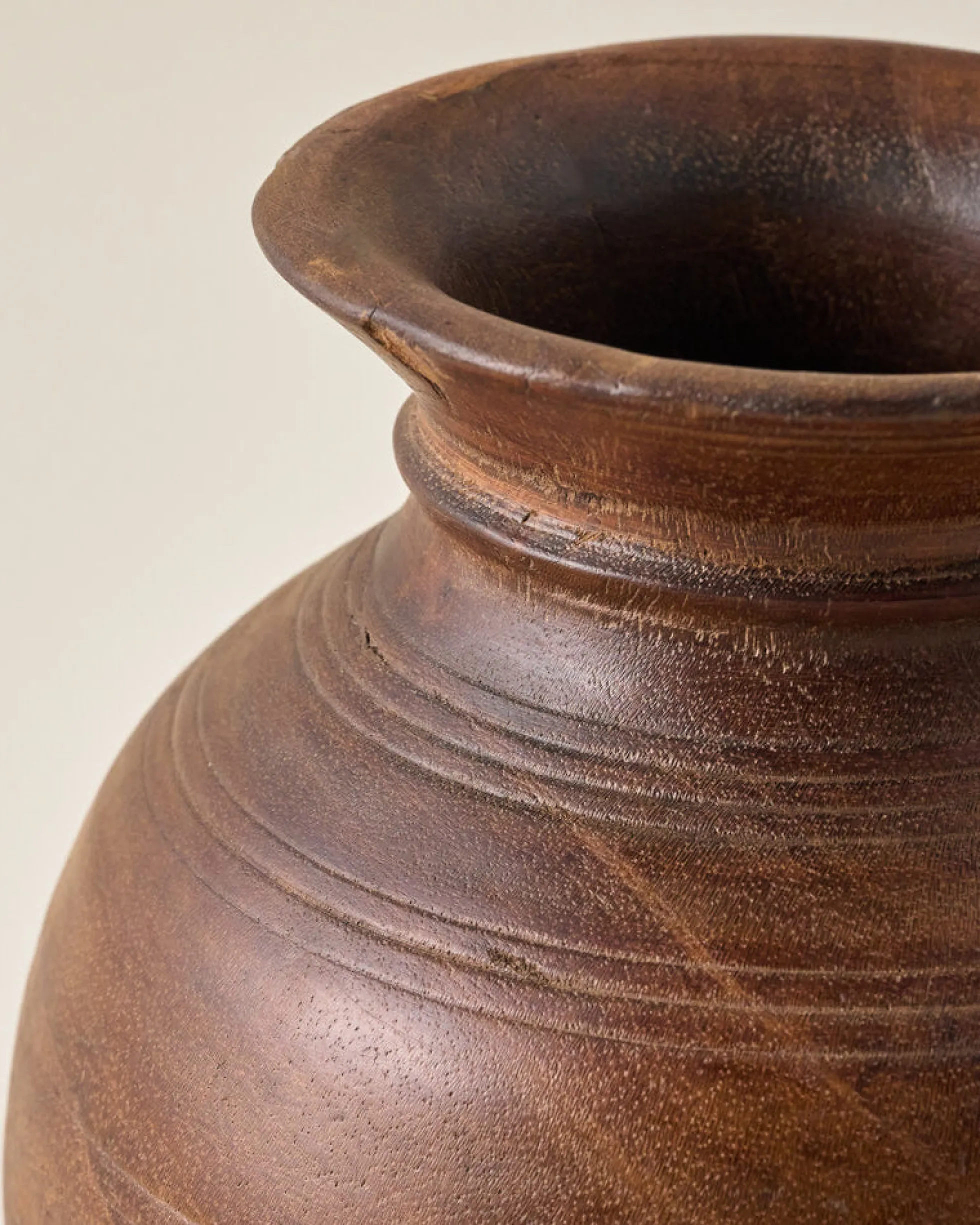 Theo Aged Wood Vase