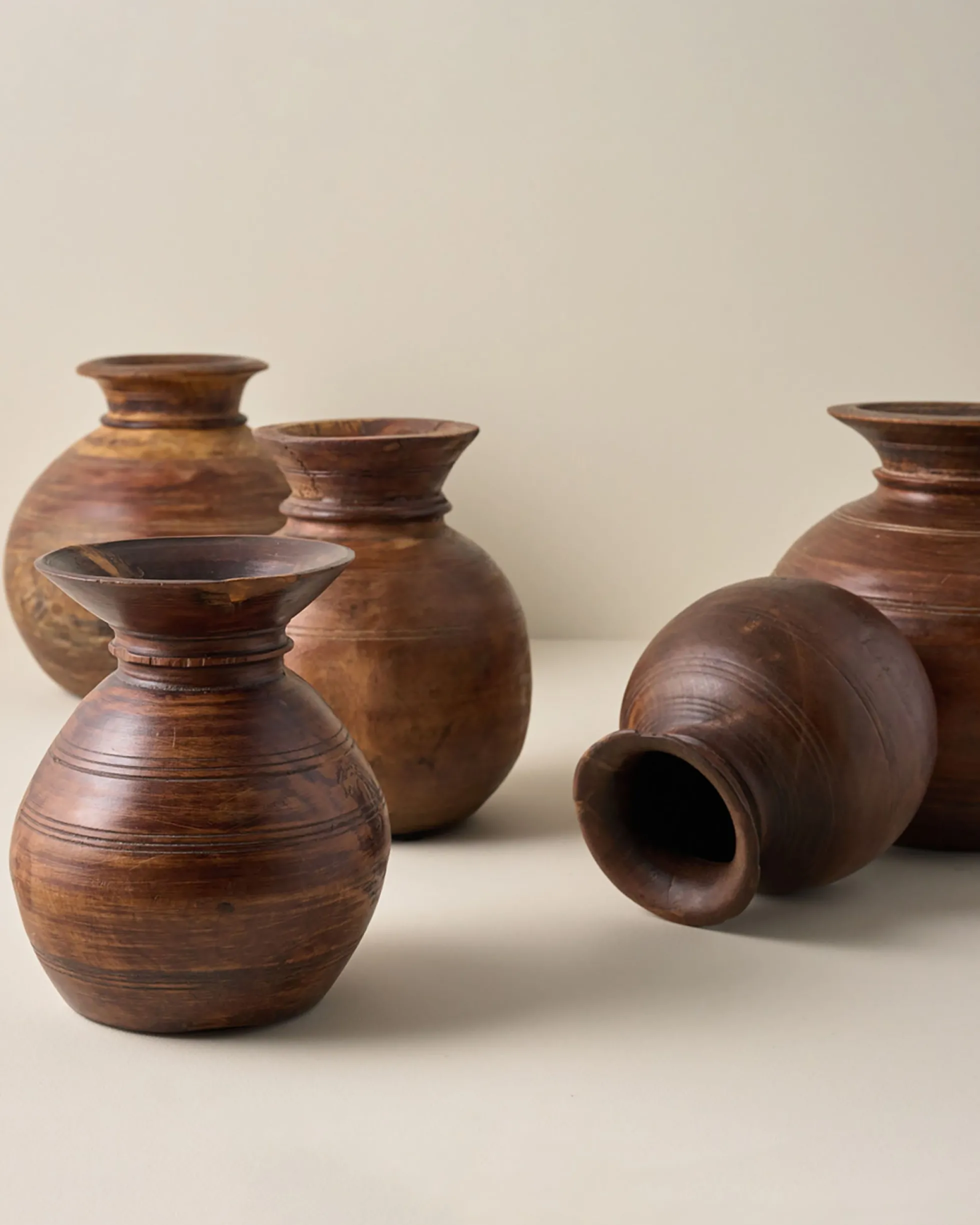 Theo Aged Wood Vase