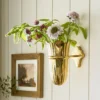 Theresa Wall Mounted Solid Brass Vase