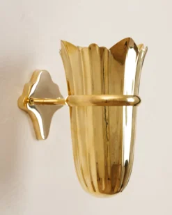 Theresa Wall Mounted Solid Brass Vase