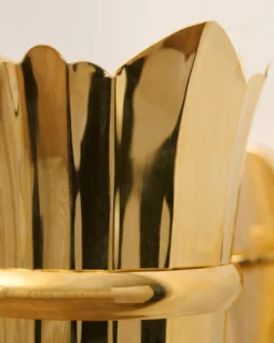 Theresa Wall Mounted Solid Brass Vase