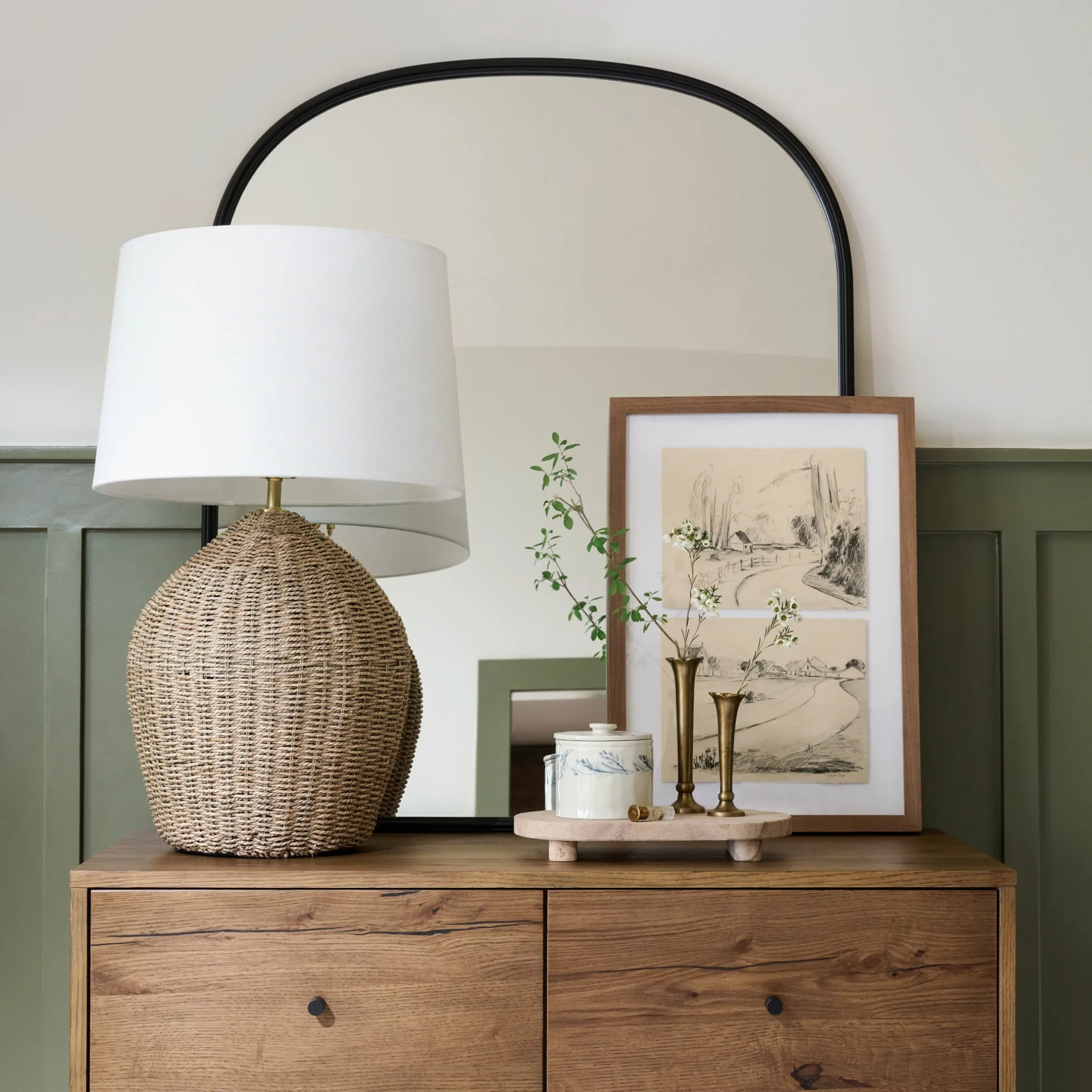 Tia Natural Rattan Table Lamp