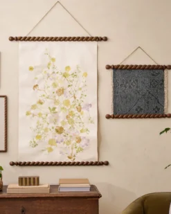 Turned Wood Poster Hanger Kit