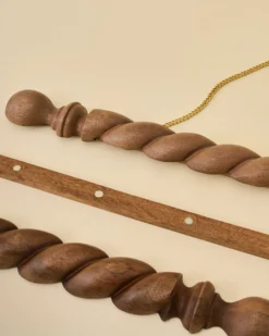 Turned Wood Poster Hanger Kit