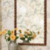 Turned Wood Vanity Mirror