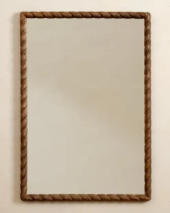 Turned Wood Vanity Mirror