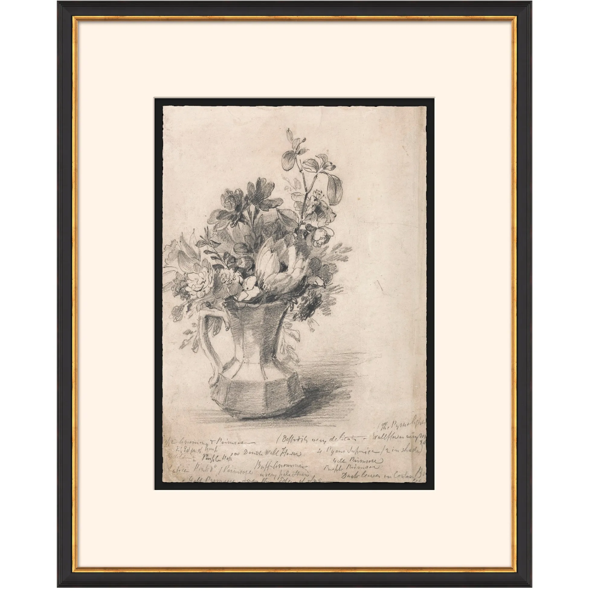 Vintage Floral Sketch I