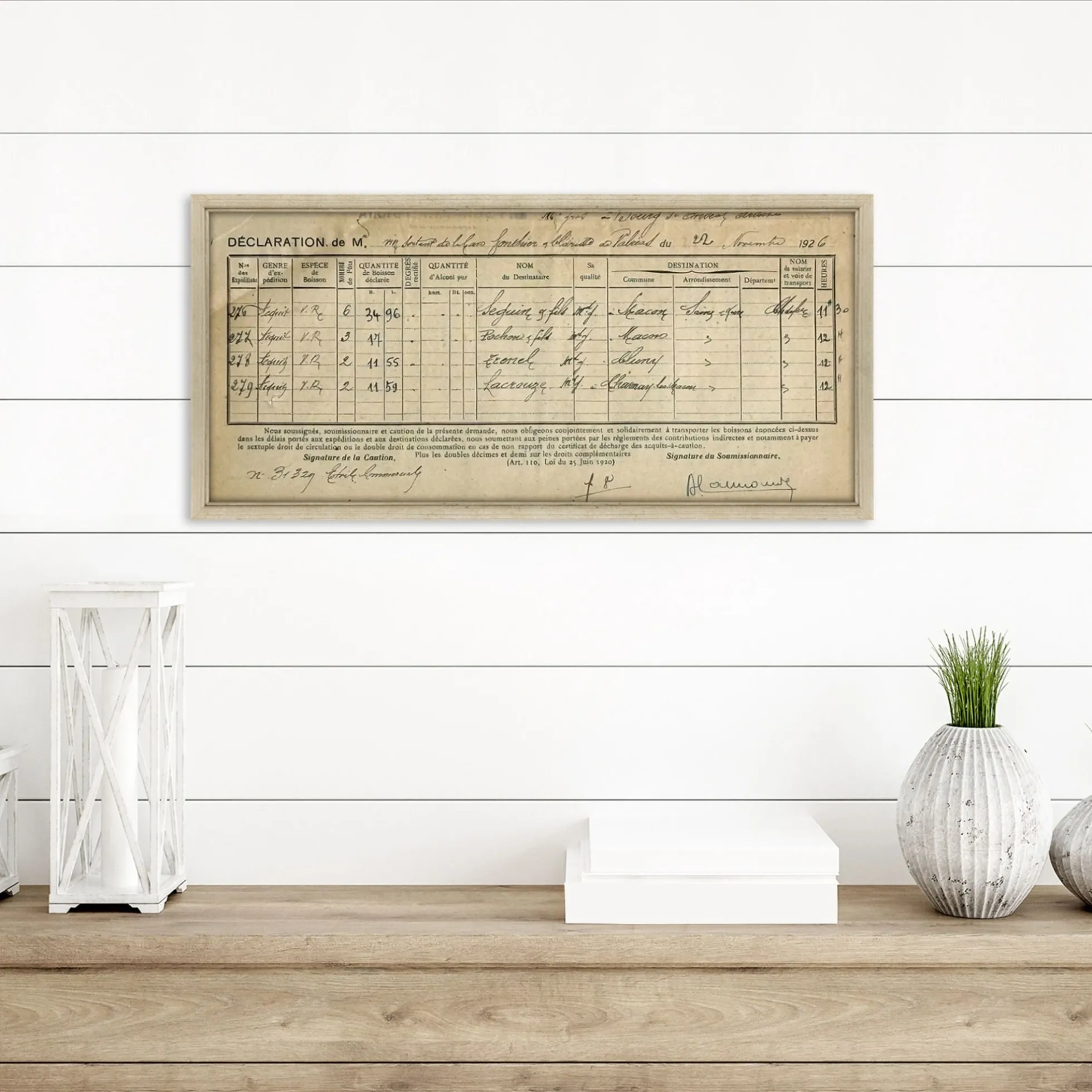 Vintage French Deposit