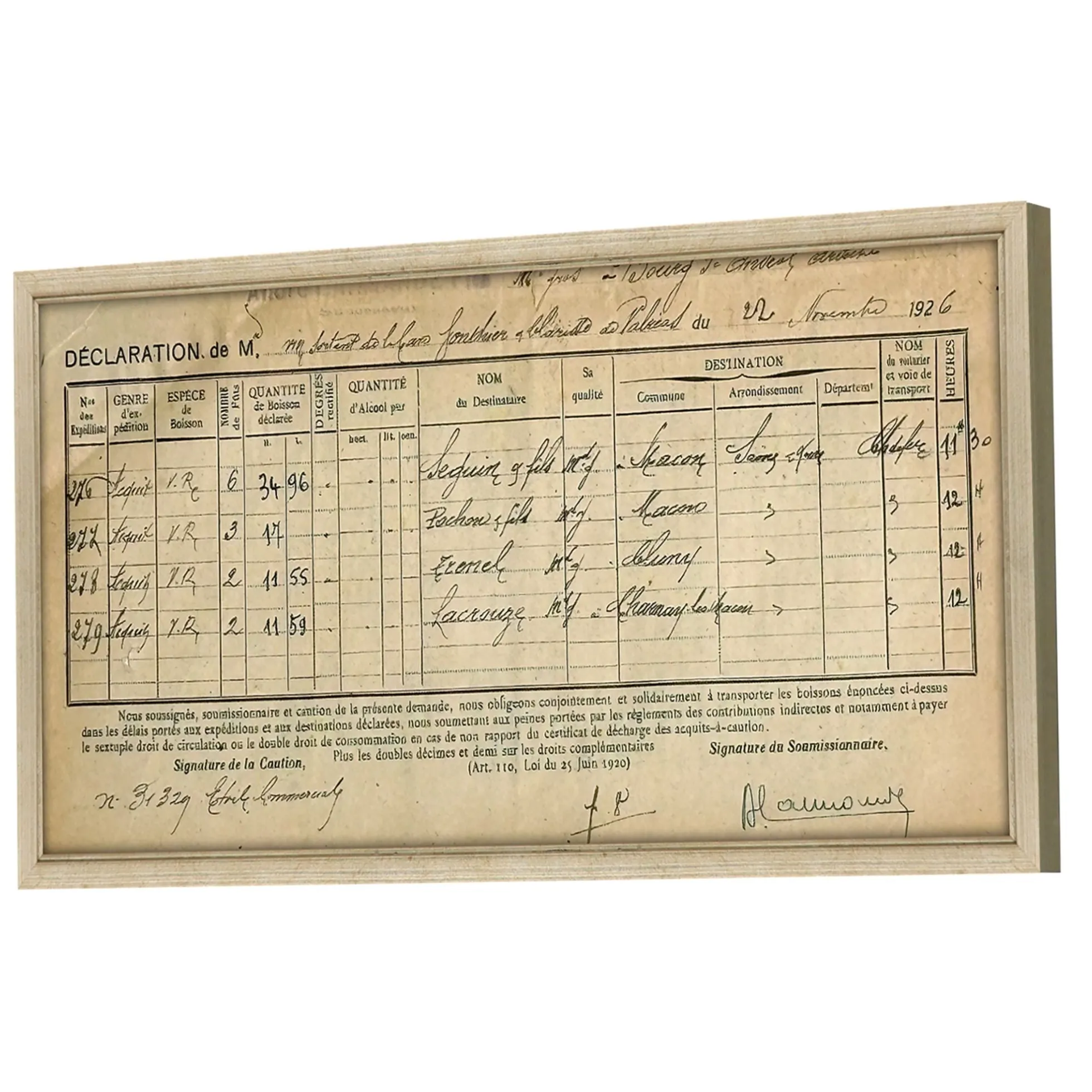 Vintage French Deposit
