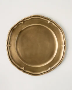 Vintage-Inspired Brass Charger