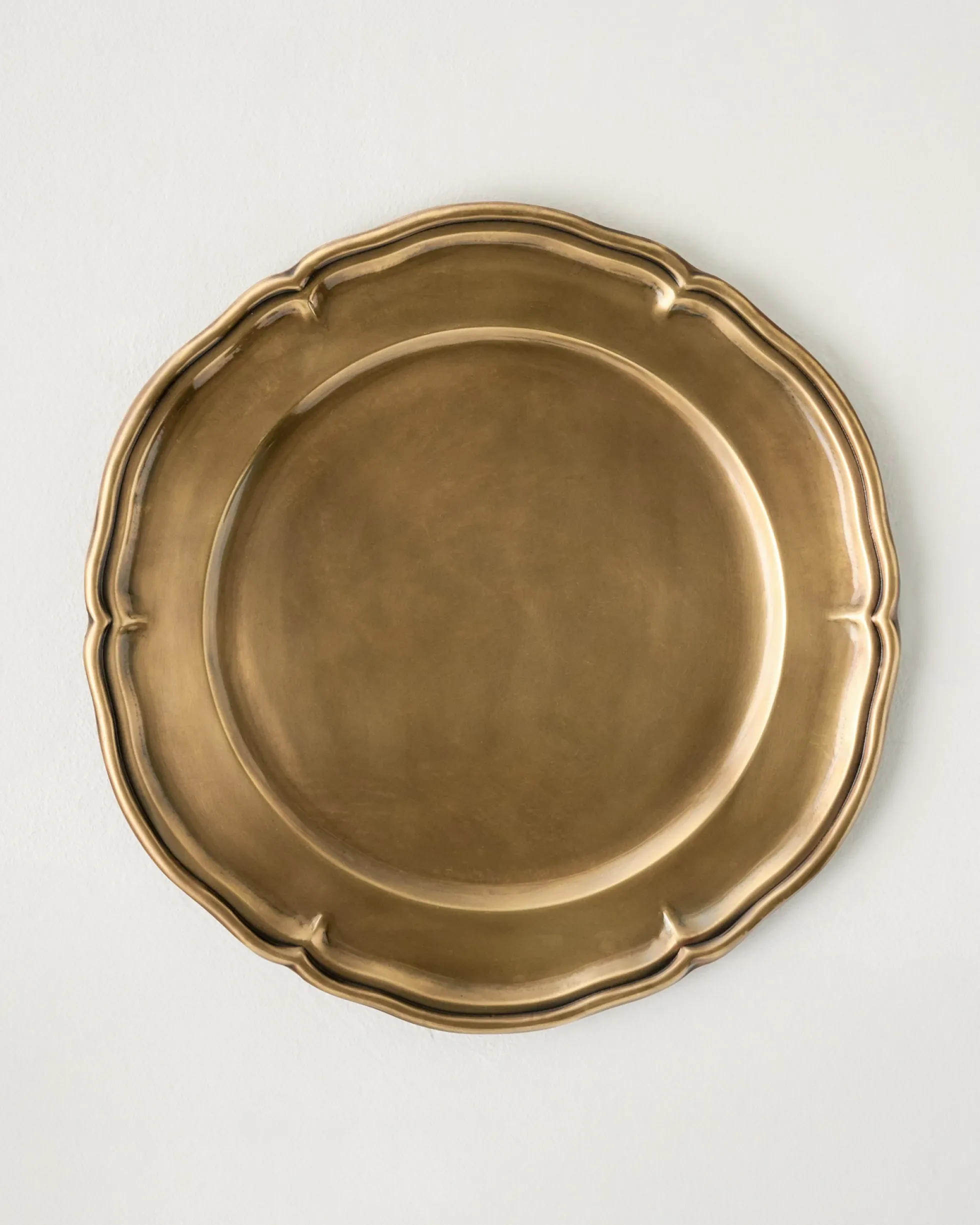 Vintage-Inspired Brass Charger