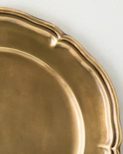Vintage-Inspired Brass Charger