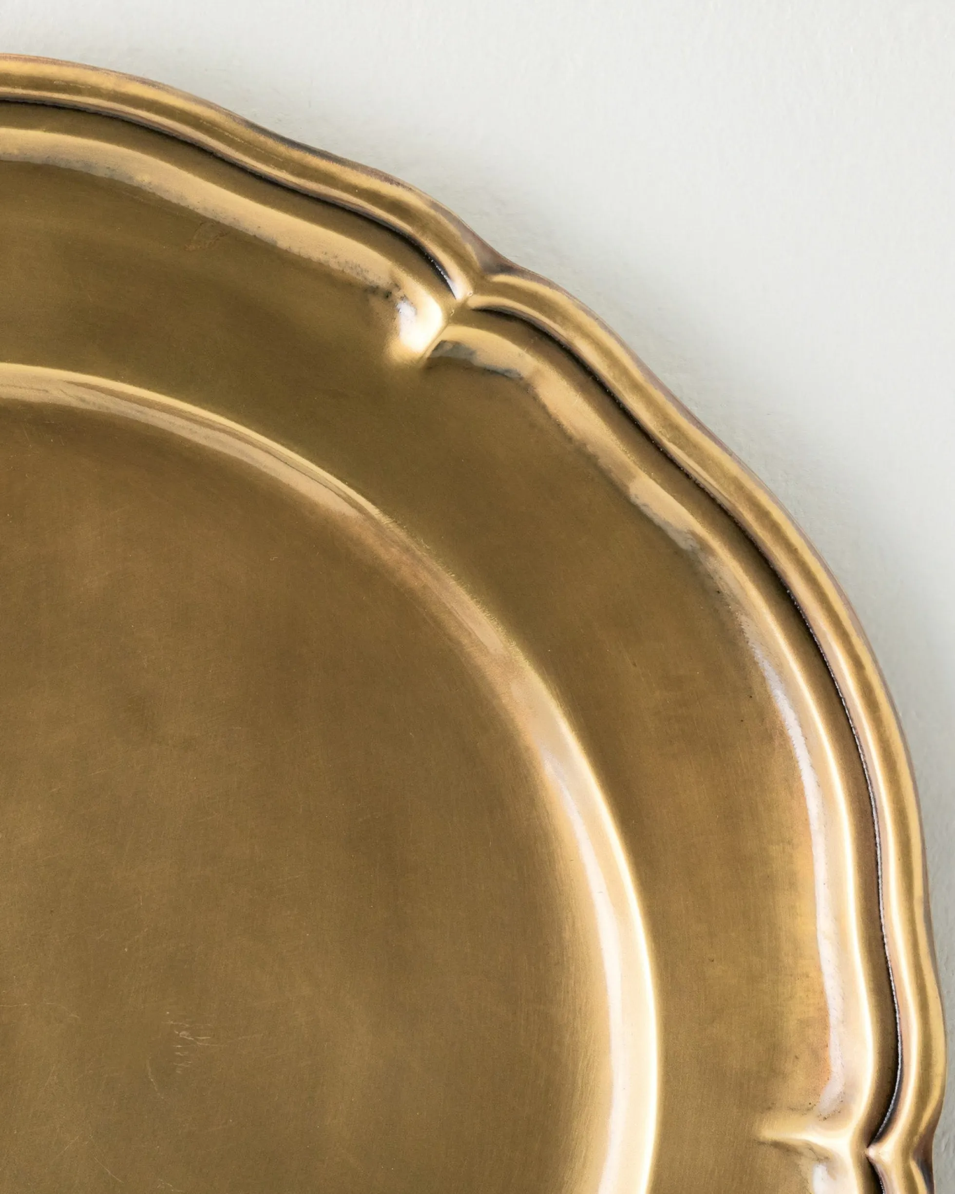 Vintage-Inspired Brass Charger