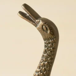 Vintage Inspired Brass Duck Taper Holder