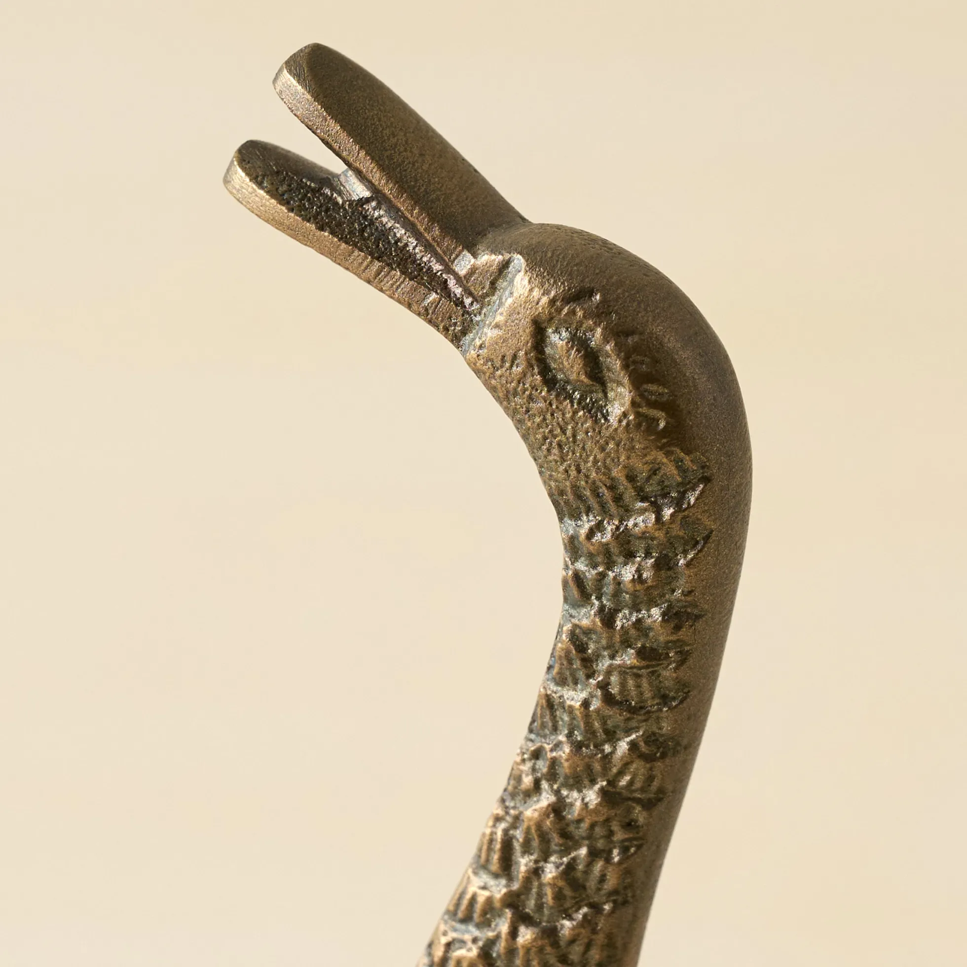 Vintage Inspired Brass Duck Taper Holder