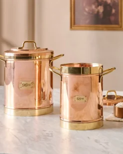 Vintage Inspired Copper + Brass Canister